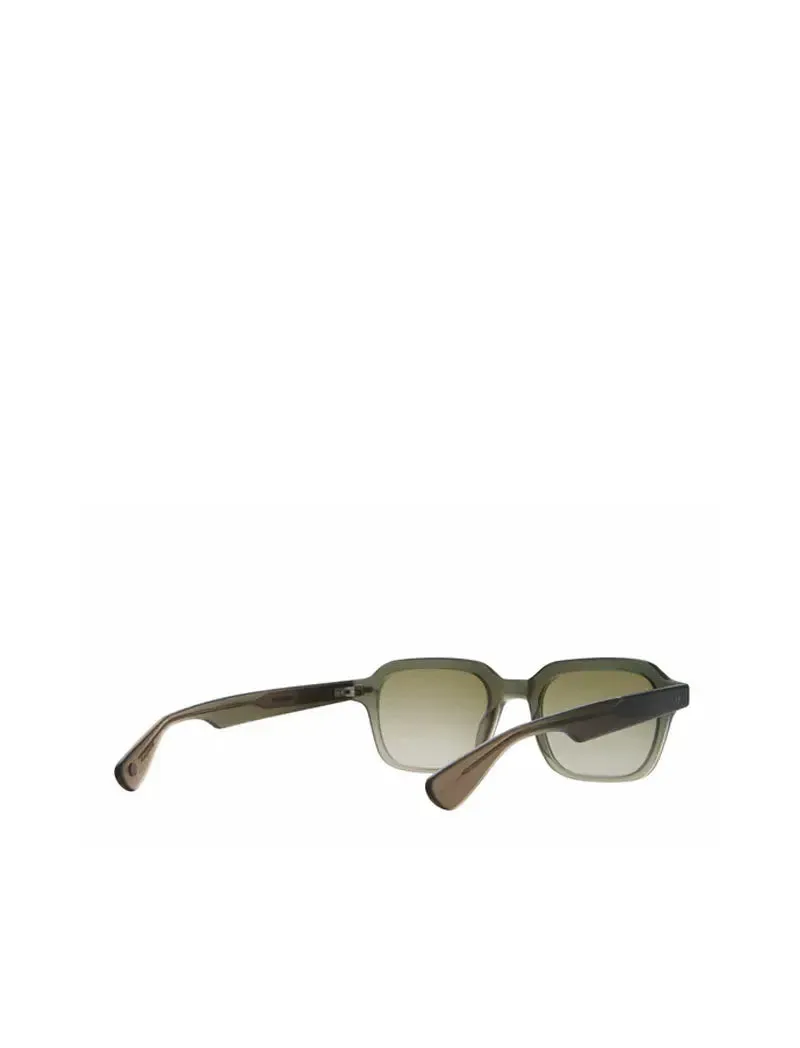 Garrett Leight OG Freddy P 49 Sunglasses Matte Cyprus Fade/Olive Gradient