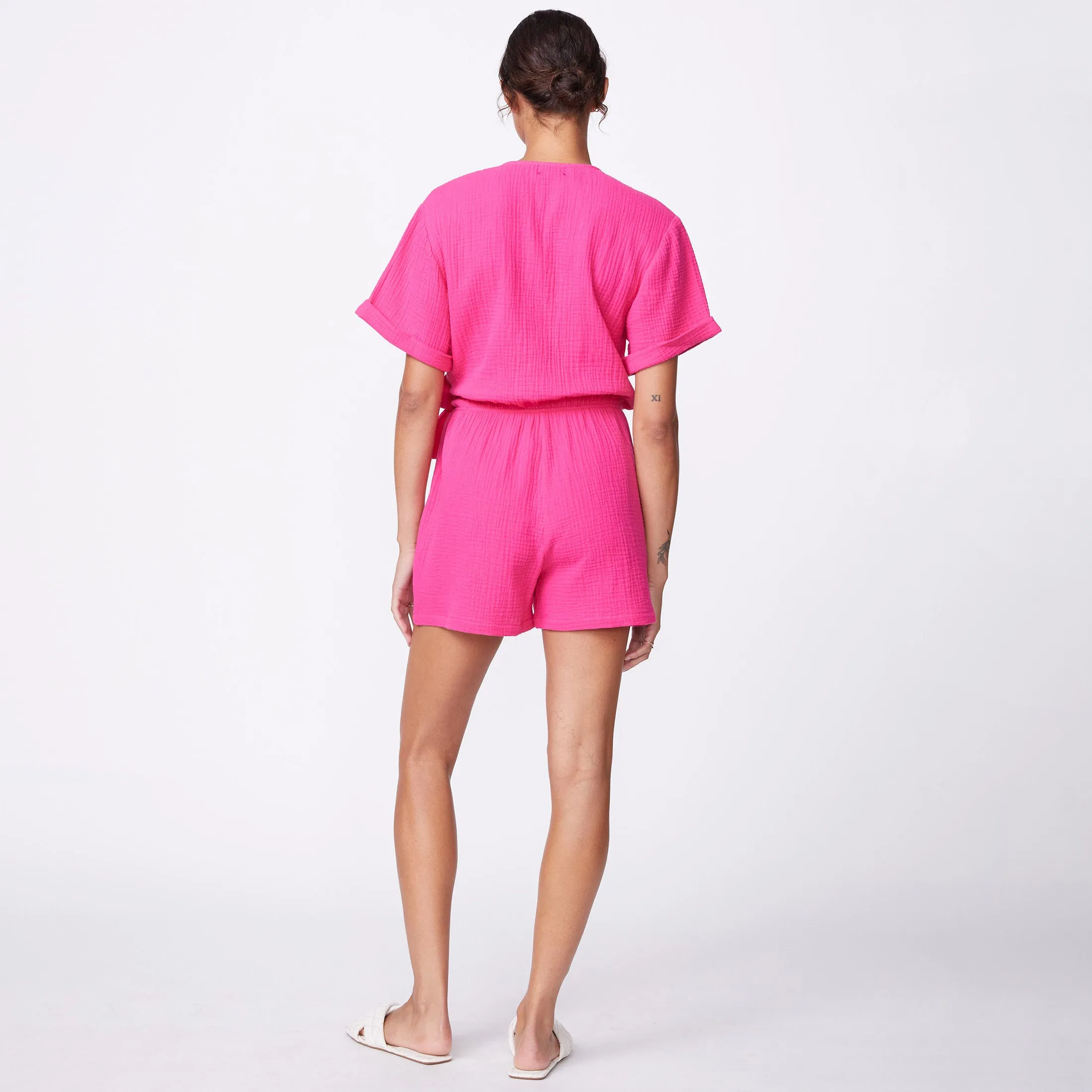 Gauze Wrap Romper