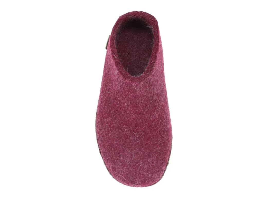 Glerups Slippers open heel Cranberry