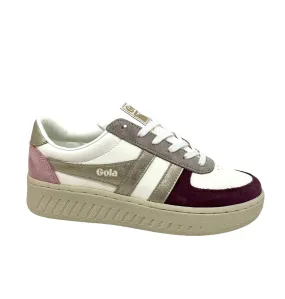 GOLA GRANDSLAM TRIDENT Blanc Rose Sneakers Baskets adulte