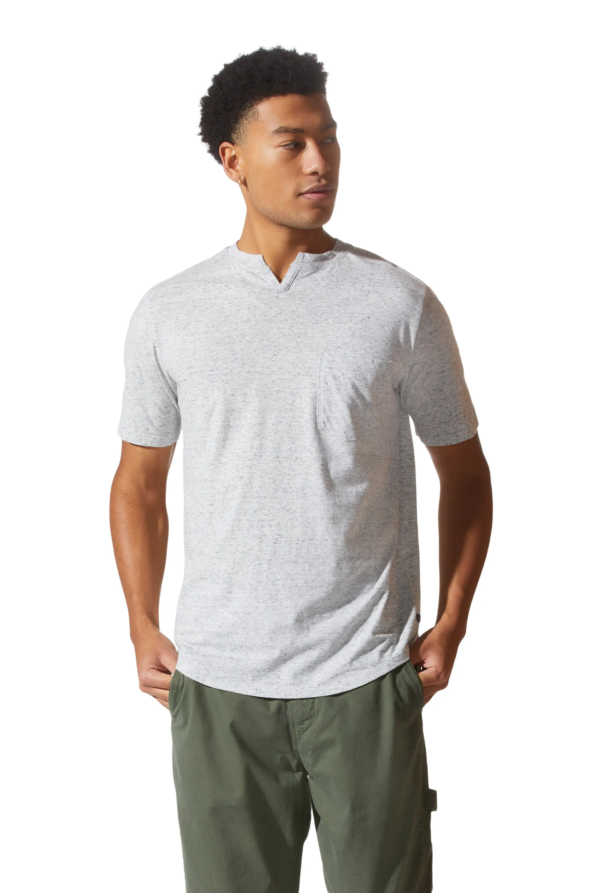 Good Man Brand Premium Heather Jersey V-Notch Tee G31A2