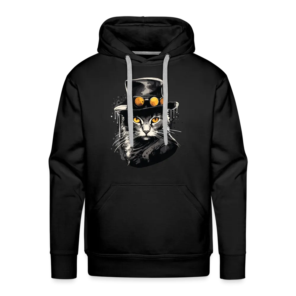 Herren Hoodie mit Katzenmotiv "Bayou Cat"