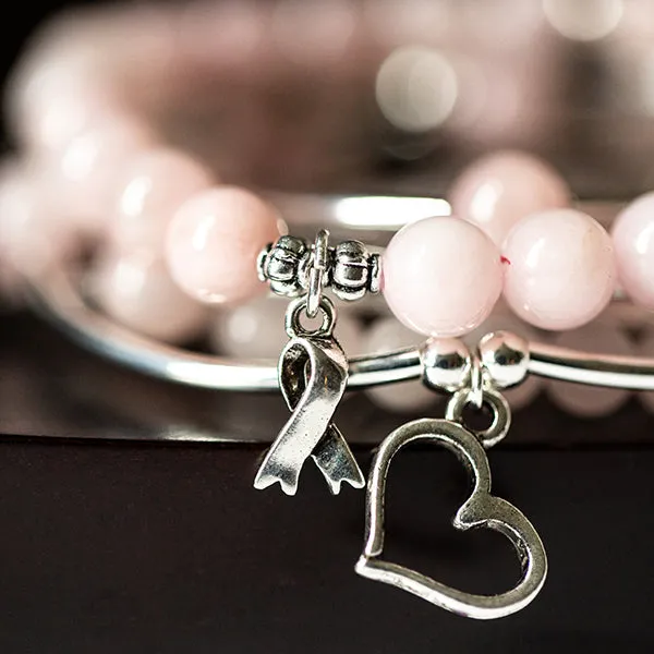 Horseshoe | Soft Bangle Charm Bracelet | Sodalite