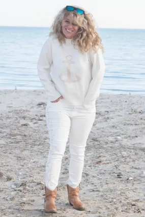 Hyannis Anchor Roll Neck Sweater