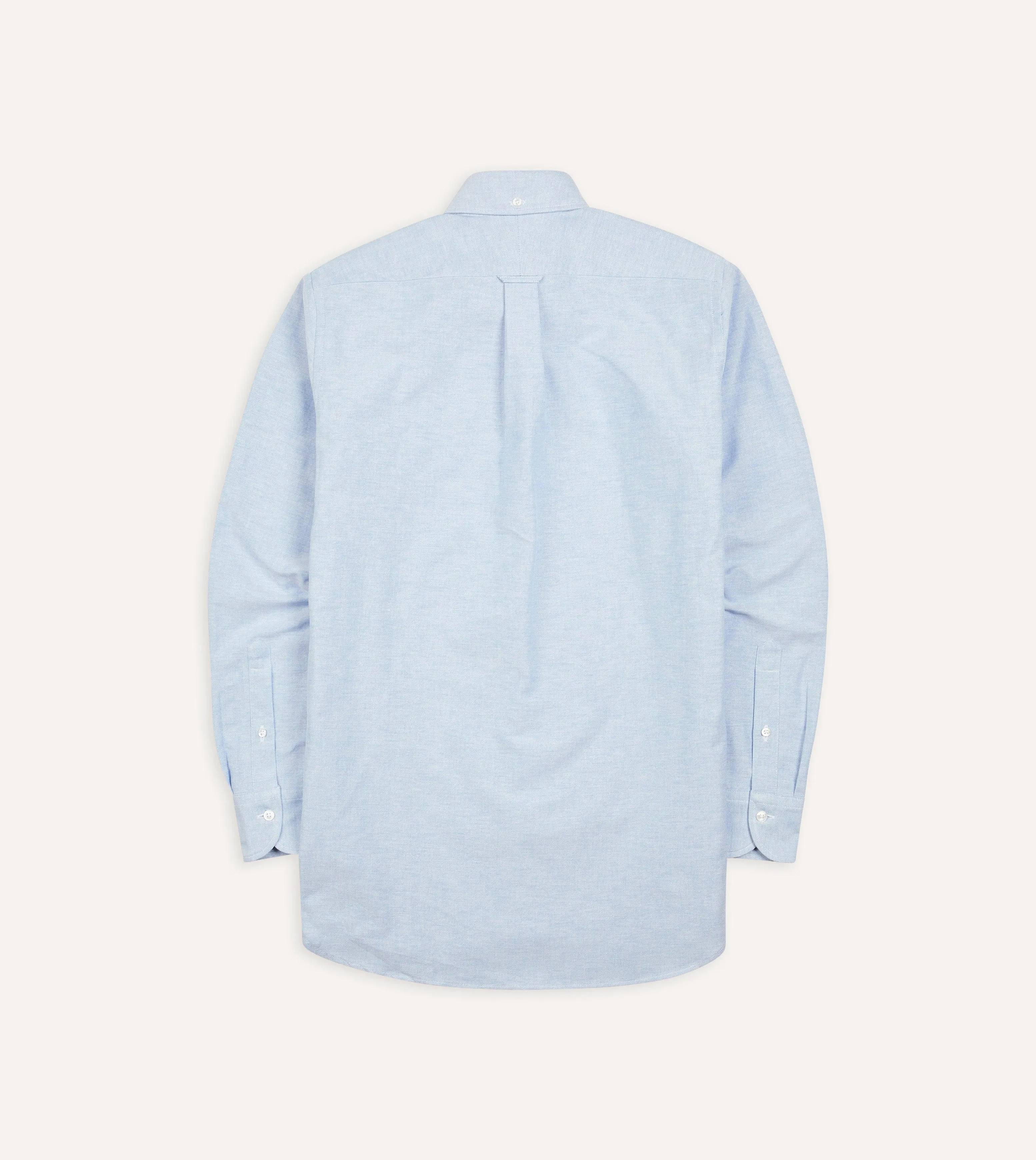 Ice Blue Cotton Oxford Cloth Button-Down Shirt