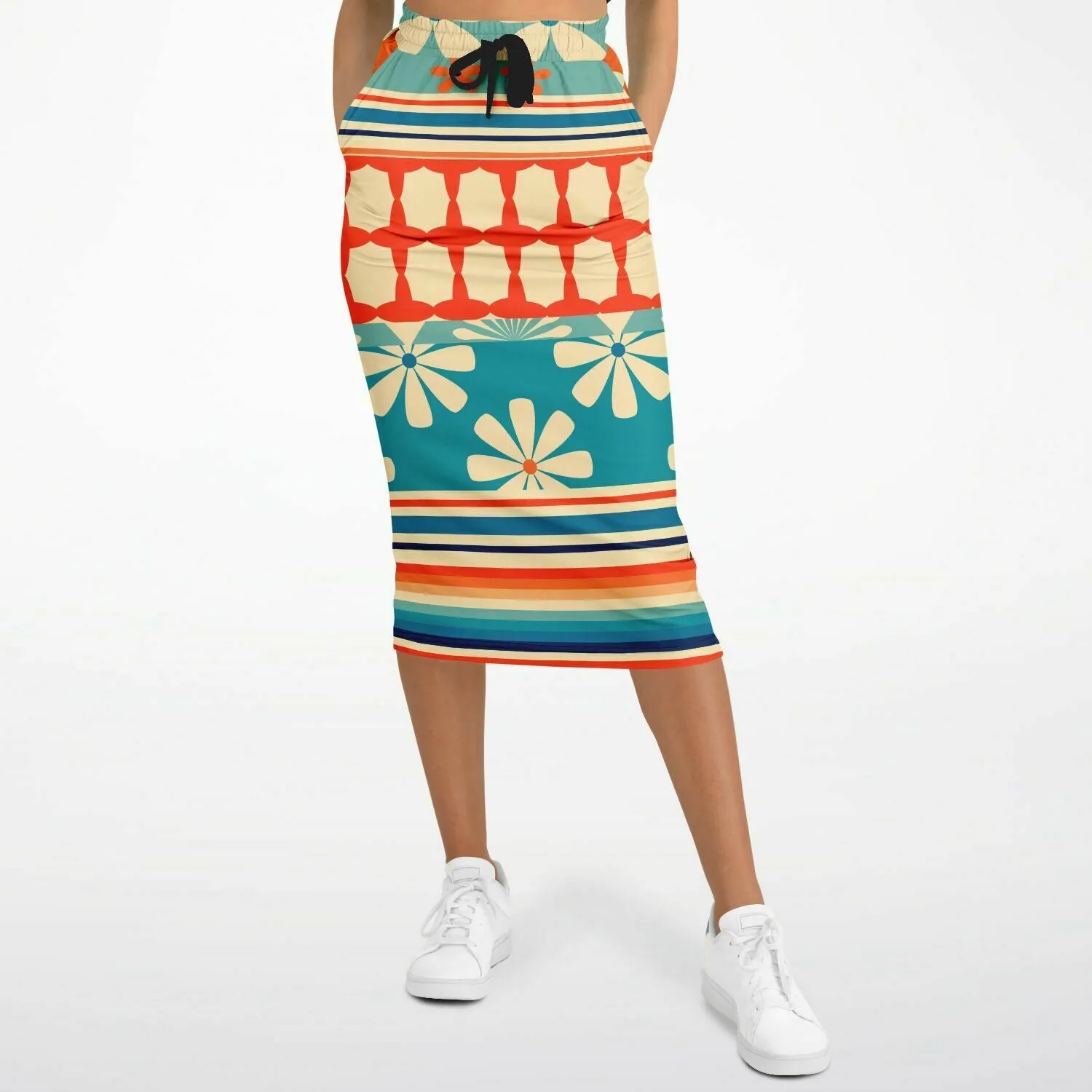 Ima Wallflower Eco-Poly Long Pocket Skirt