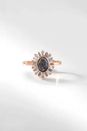 Imperial Ring in Opal and Diamond