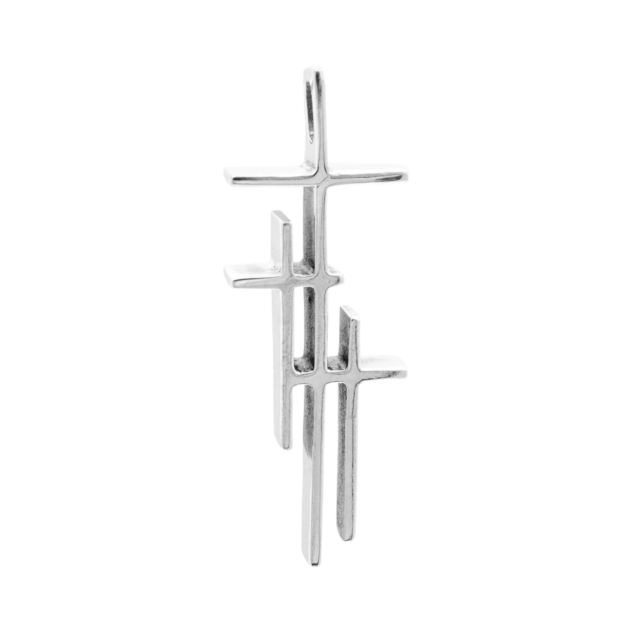 James Avery 925 Sterling Silver Triple Cross Pendant