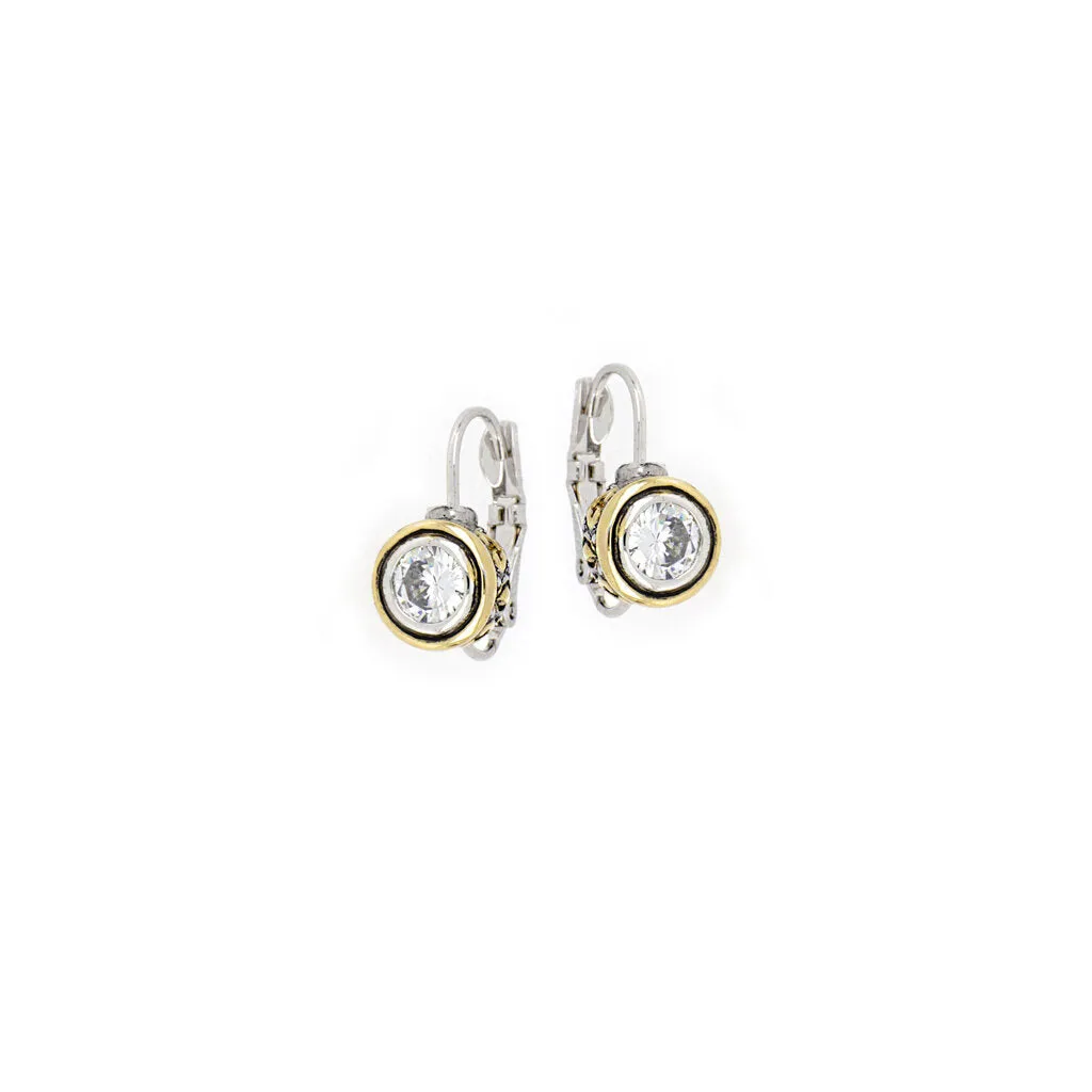 John Medeiros Beijos CZ Bezel Set Earrings - F5023-AF00