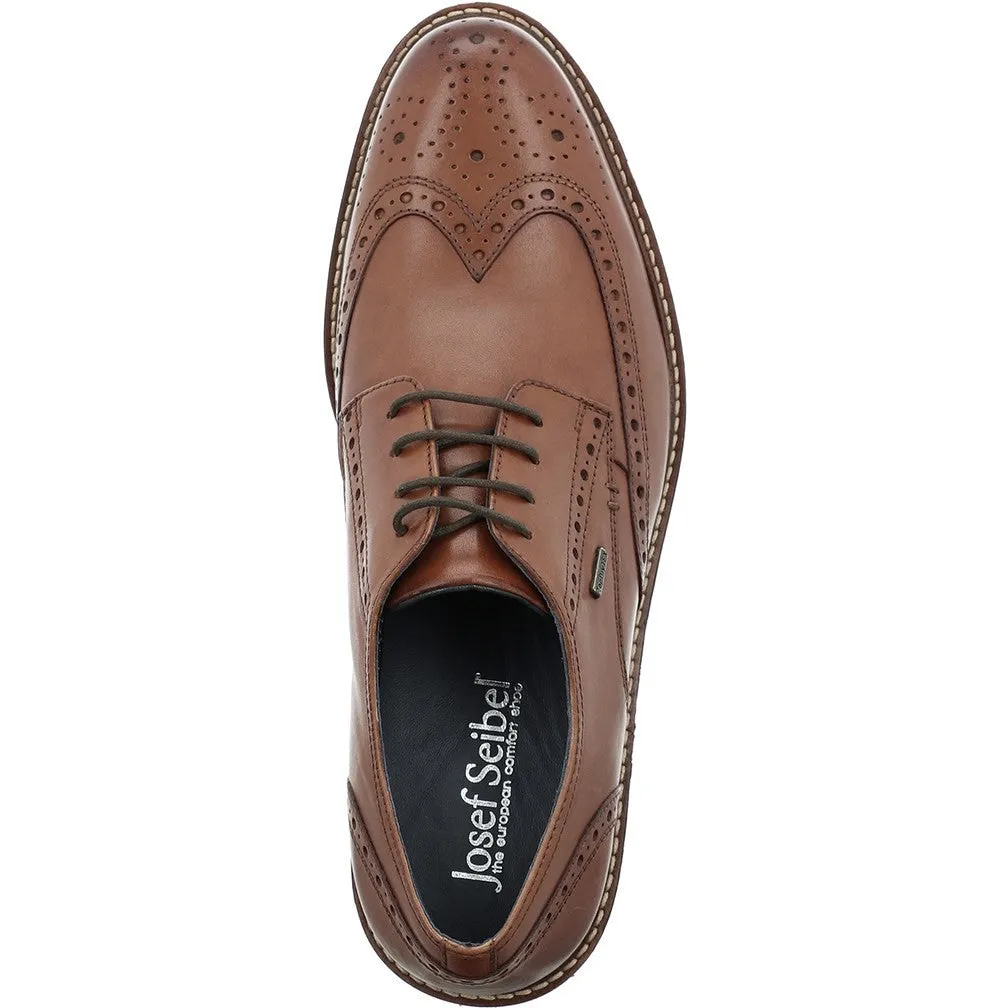 Josef Seibel Jasper 53 Mens Brogue Detail Waterproof Shoe