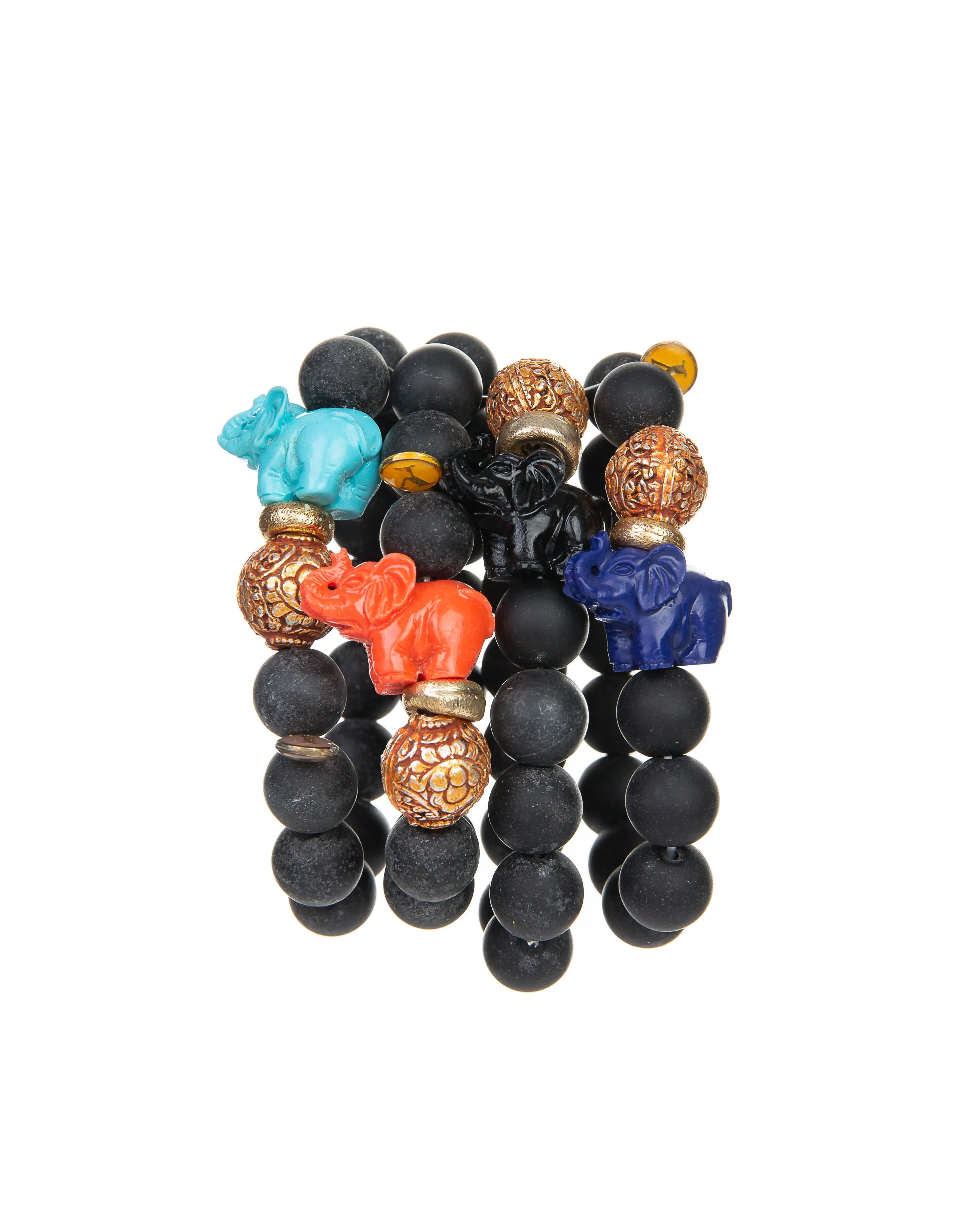 Joy Bracelet (Black Lava Elephant Bracelet)