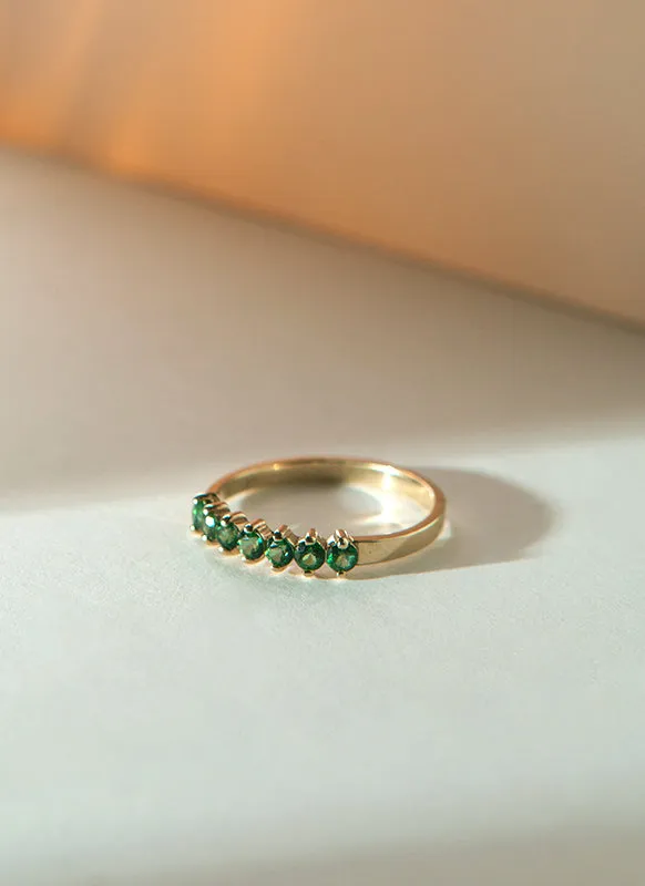 Jumi chrome diopside ring 14k gold