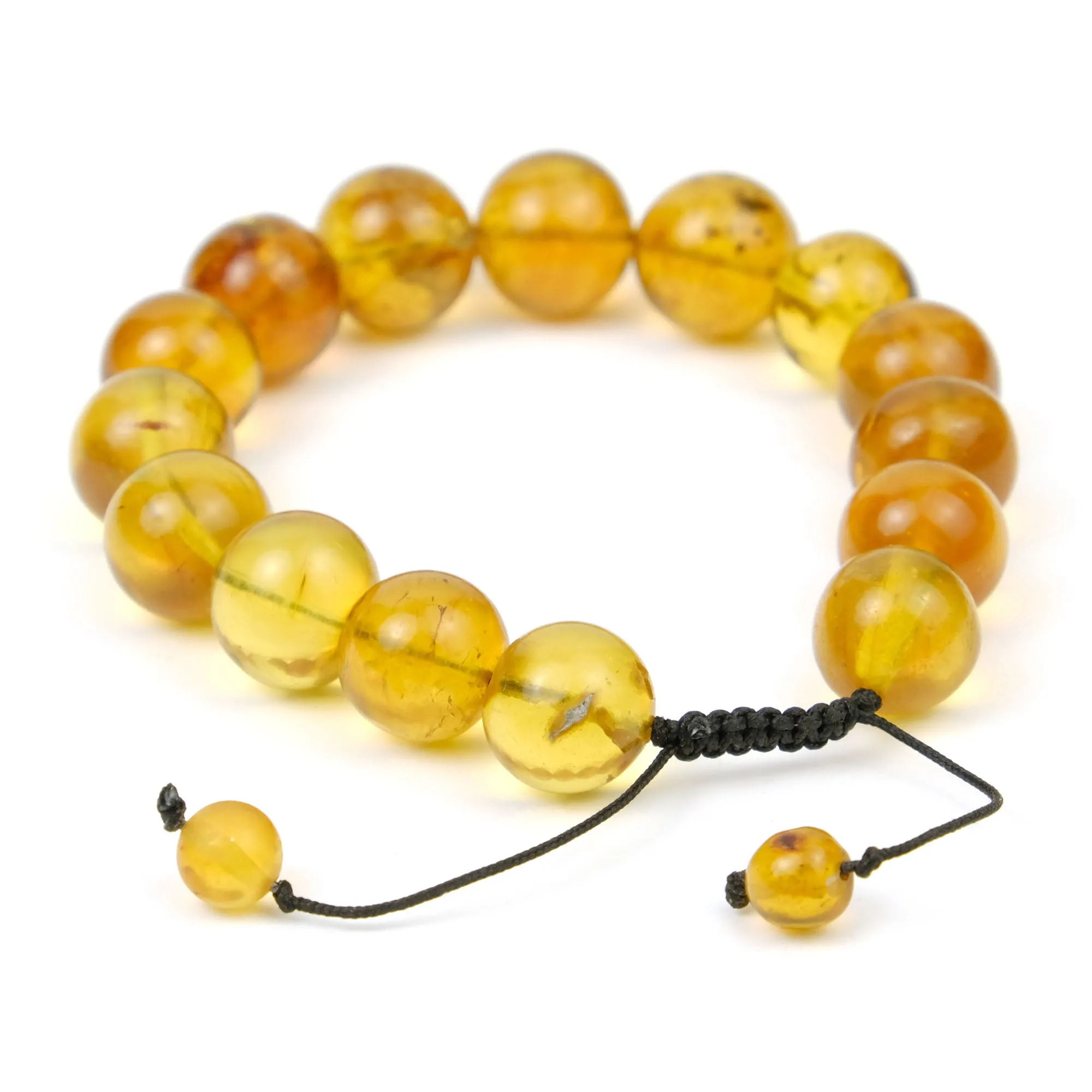 Kachin Amber Adjustable Bracelet 12-13mm