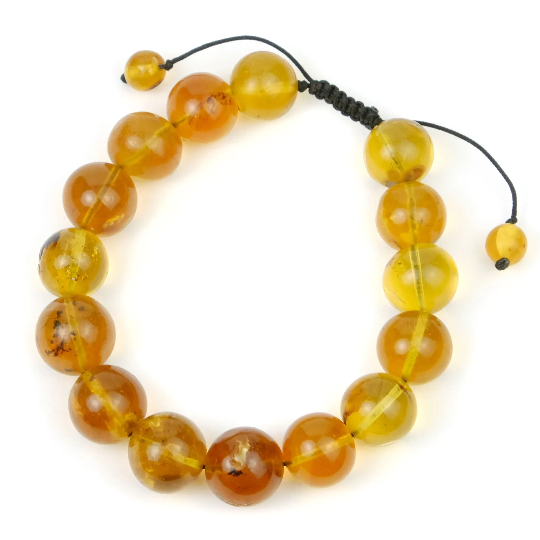 Kachin Amber Adjustable Bracelet 12-13mm