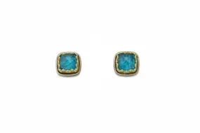 Karameles - Blues of Zakynthos Silver & Gold Earrings