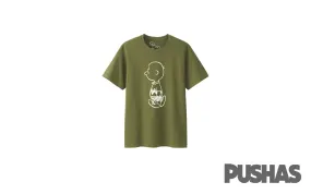 KAWS x Uniqlo x Peanuts Charlie Brown T-Shirt 'Olive' (2017)