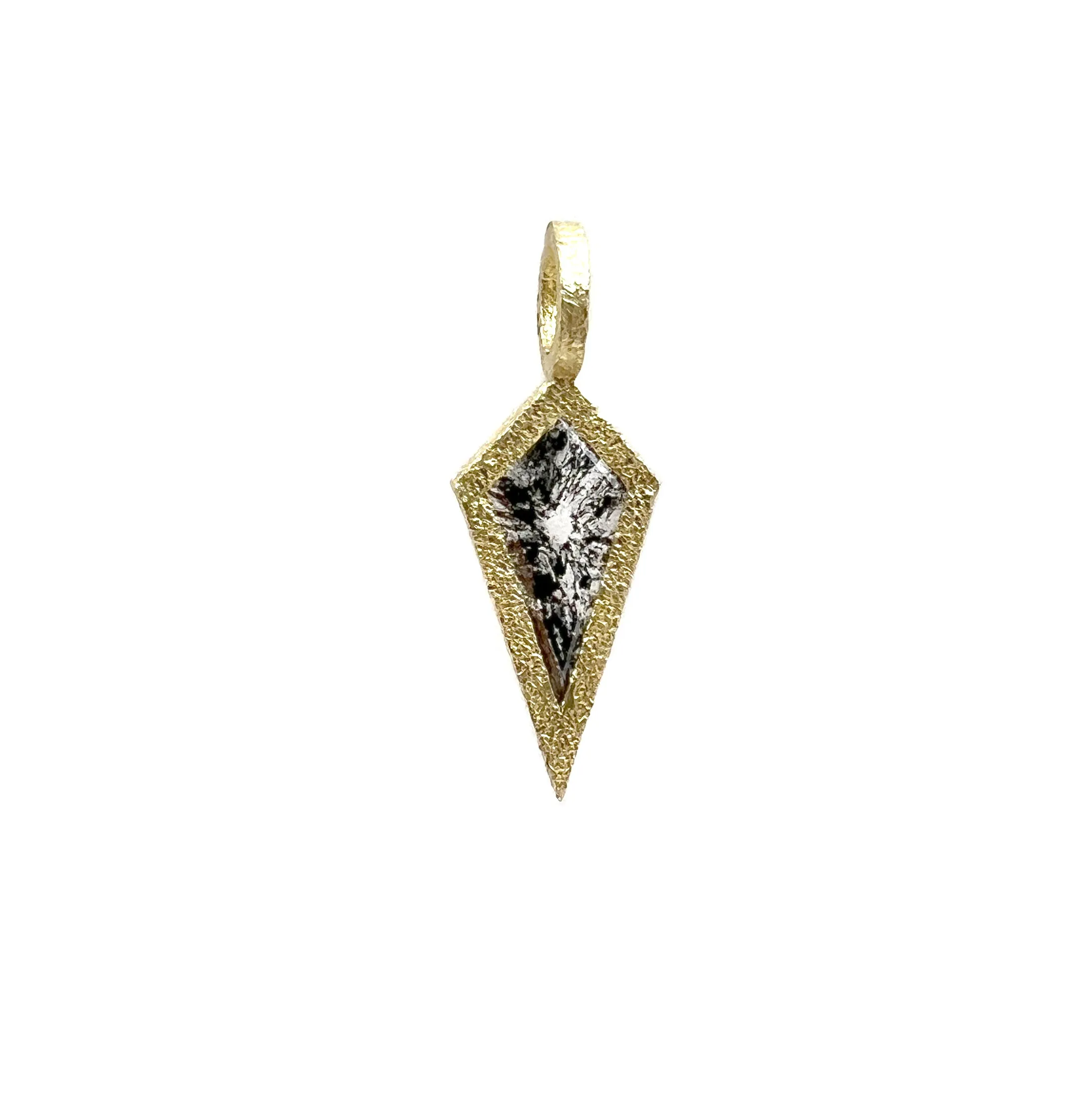 Kite-Shaped Rose-Cut Diamond Charm