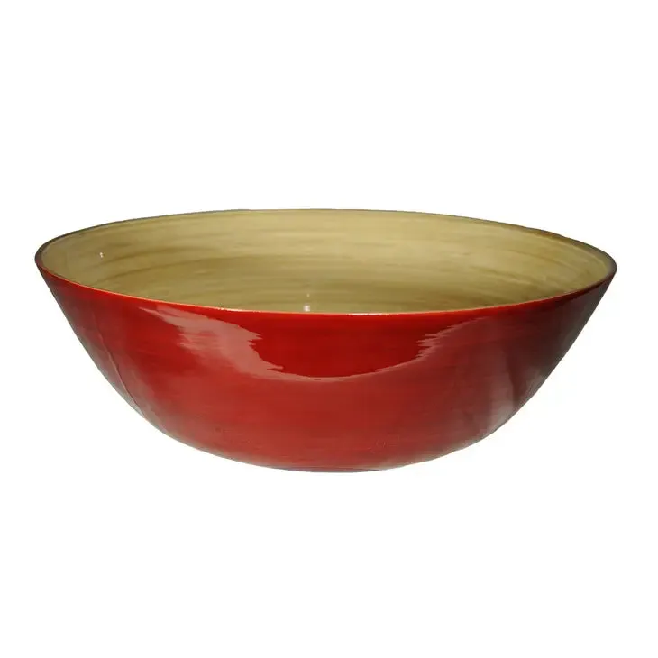 Lacquered Bamboo Bowls, 19.7 D x 6.7 H