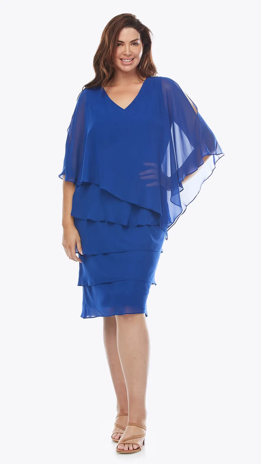 Layla Jones Layered Chiffon Dress (2 colours)