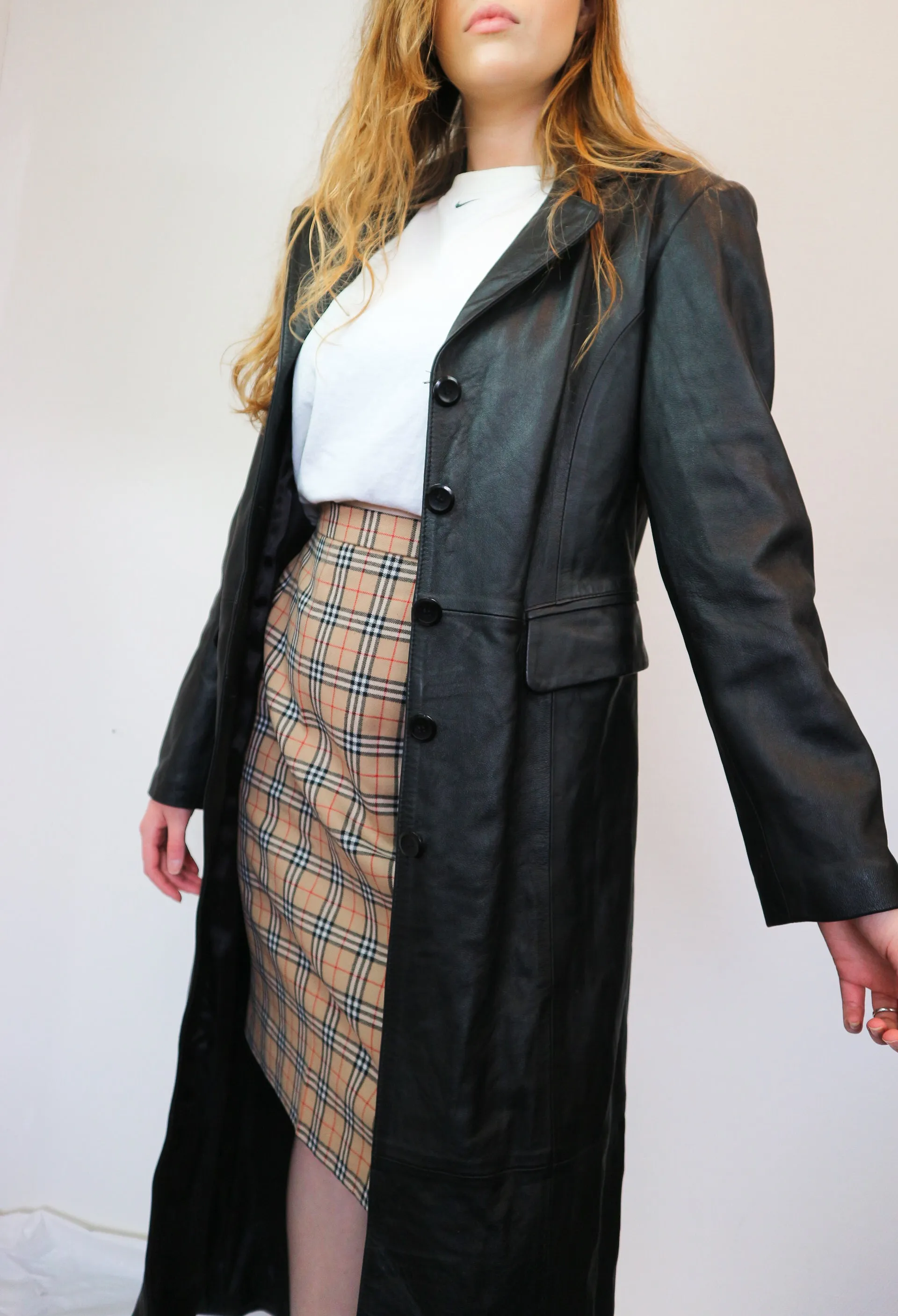 Leather Trenchcoat M/L