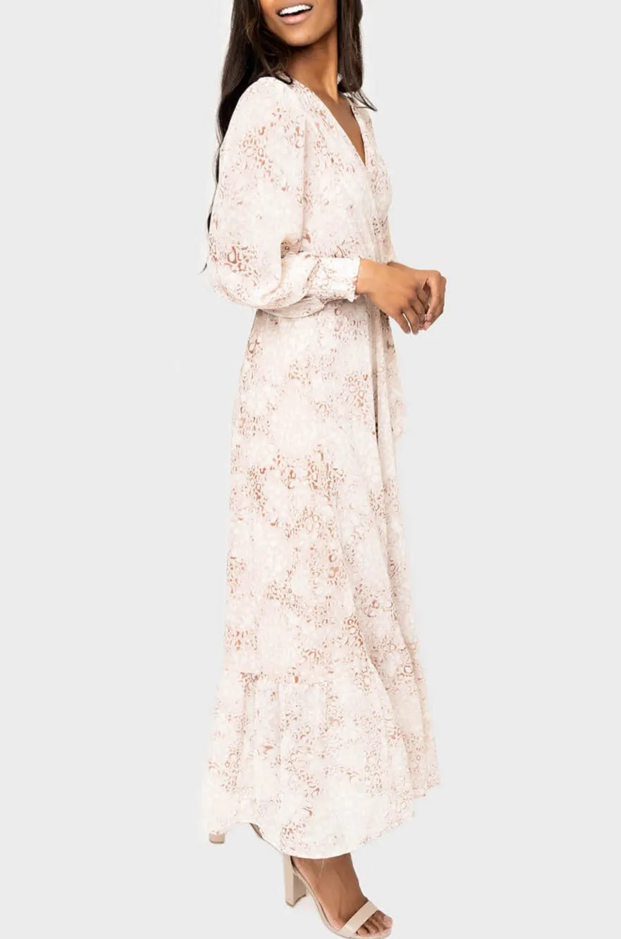 Lindsey Flowy Wrap Maxi Dress