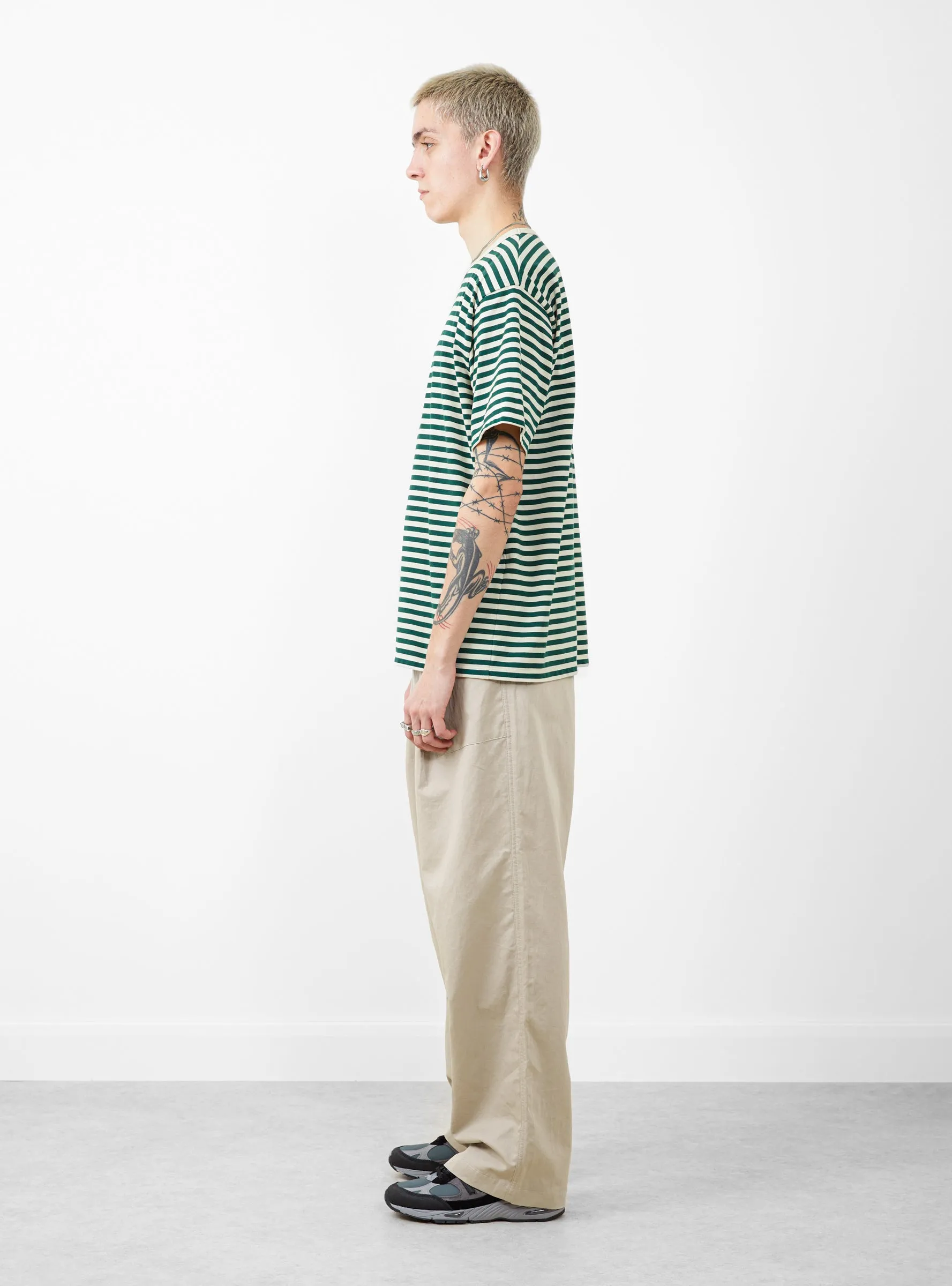 Linen Mixed Baker Pants Taupe