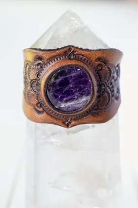 Little Western Cuff with Chevron Amethyst