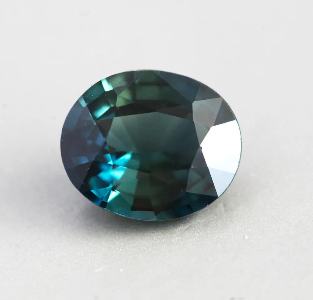 Loose 1.18 Ct Oval Teal Sapphire