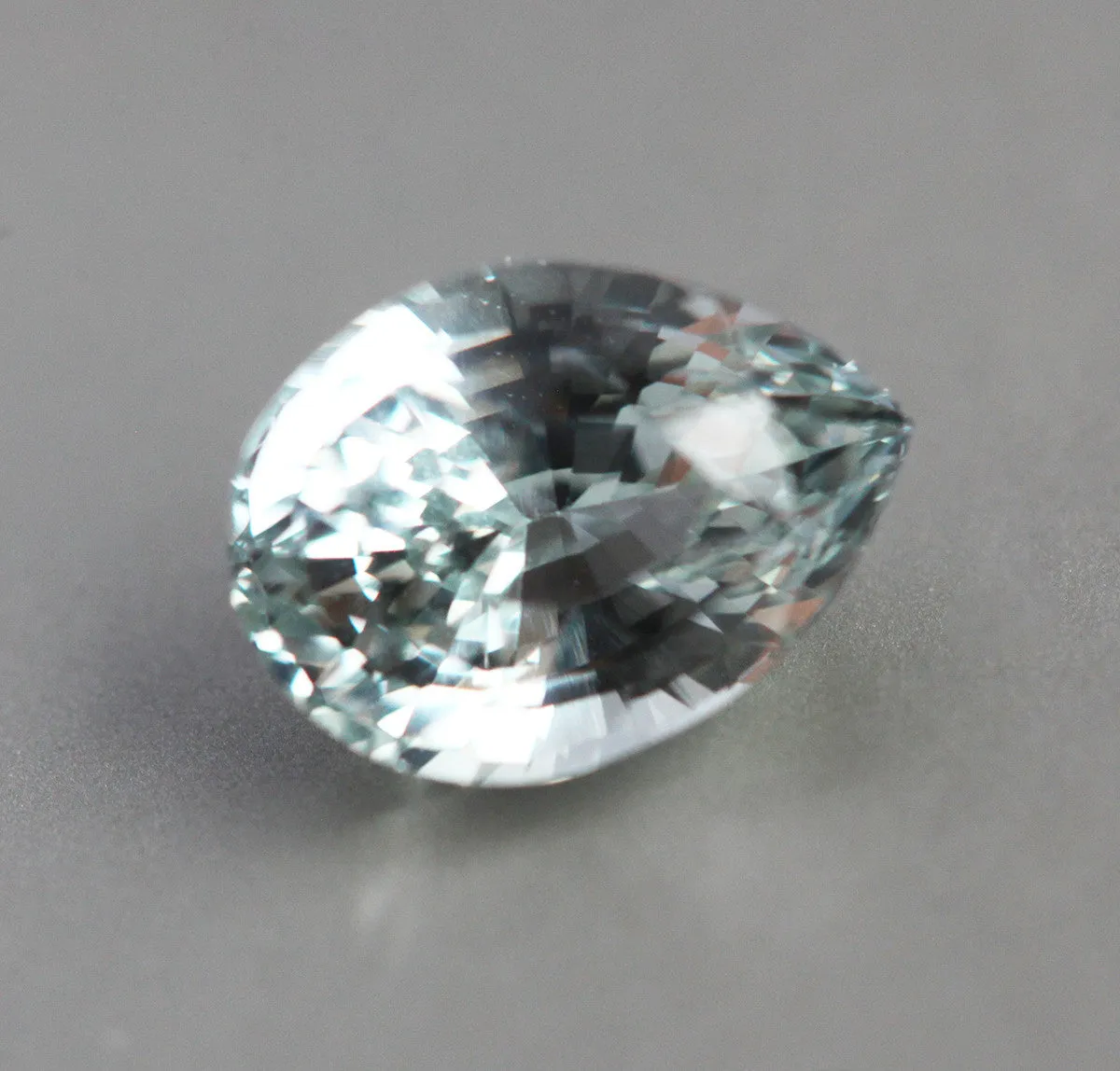 Loose 2.54 Ct Pear Mint Green Sapphire