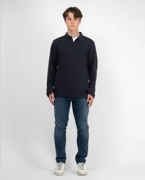 L/S RIVIERA POLO / NAVY