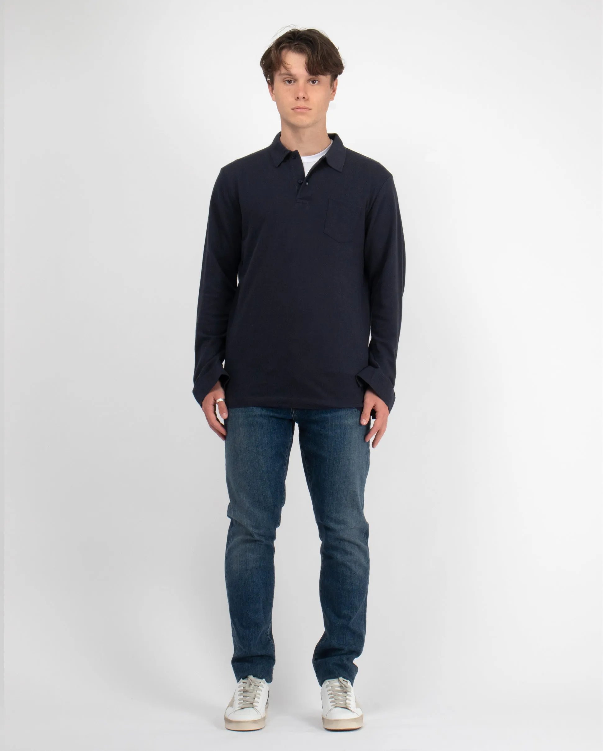 L/S RIVIERA POLO / NAVY