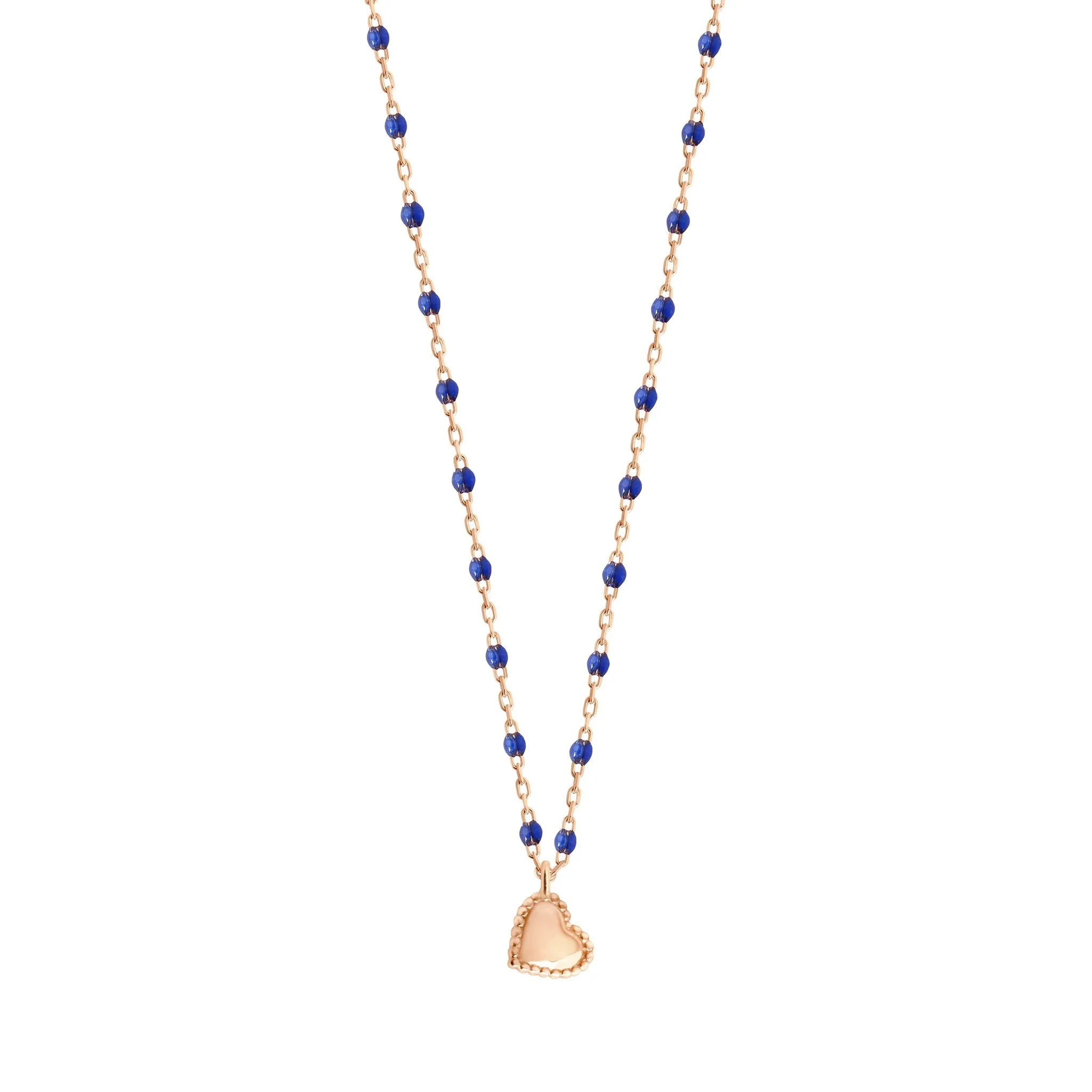 Lucky Heart Mini Gigi Lapis necklace, Rose Gold, 15.7"