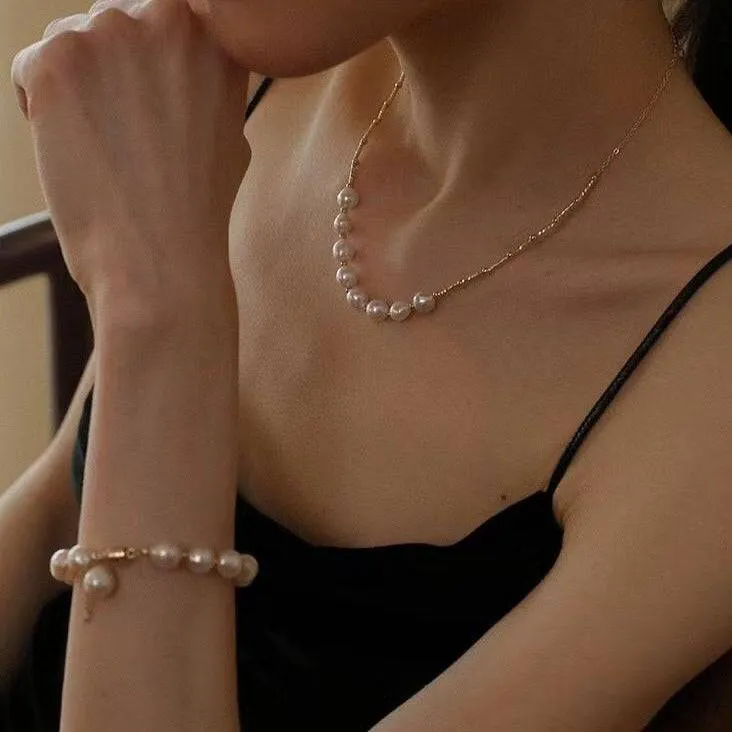 Luxury Design Baroque Pearl Choker Necklace