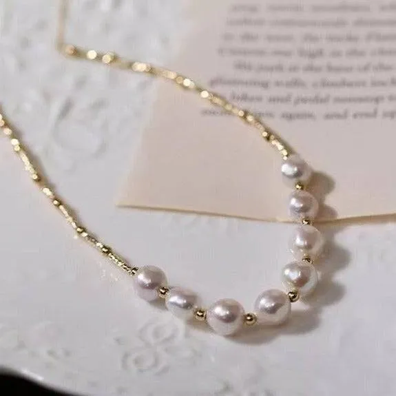 Luxury Design Baroque Pearl Choker Necklace