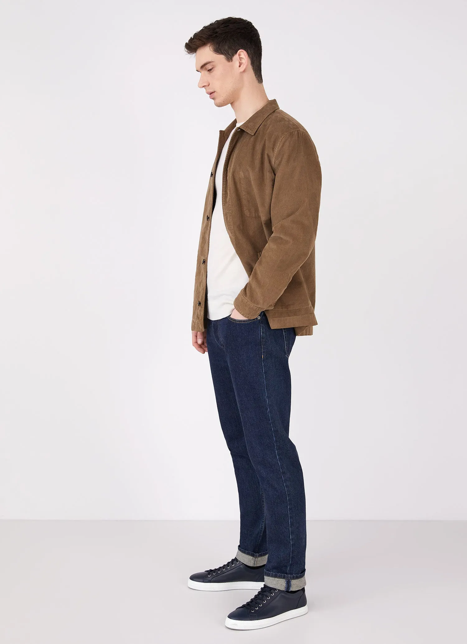 Men's Extra-Fine Merino Crew Neck in Archive White