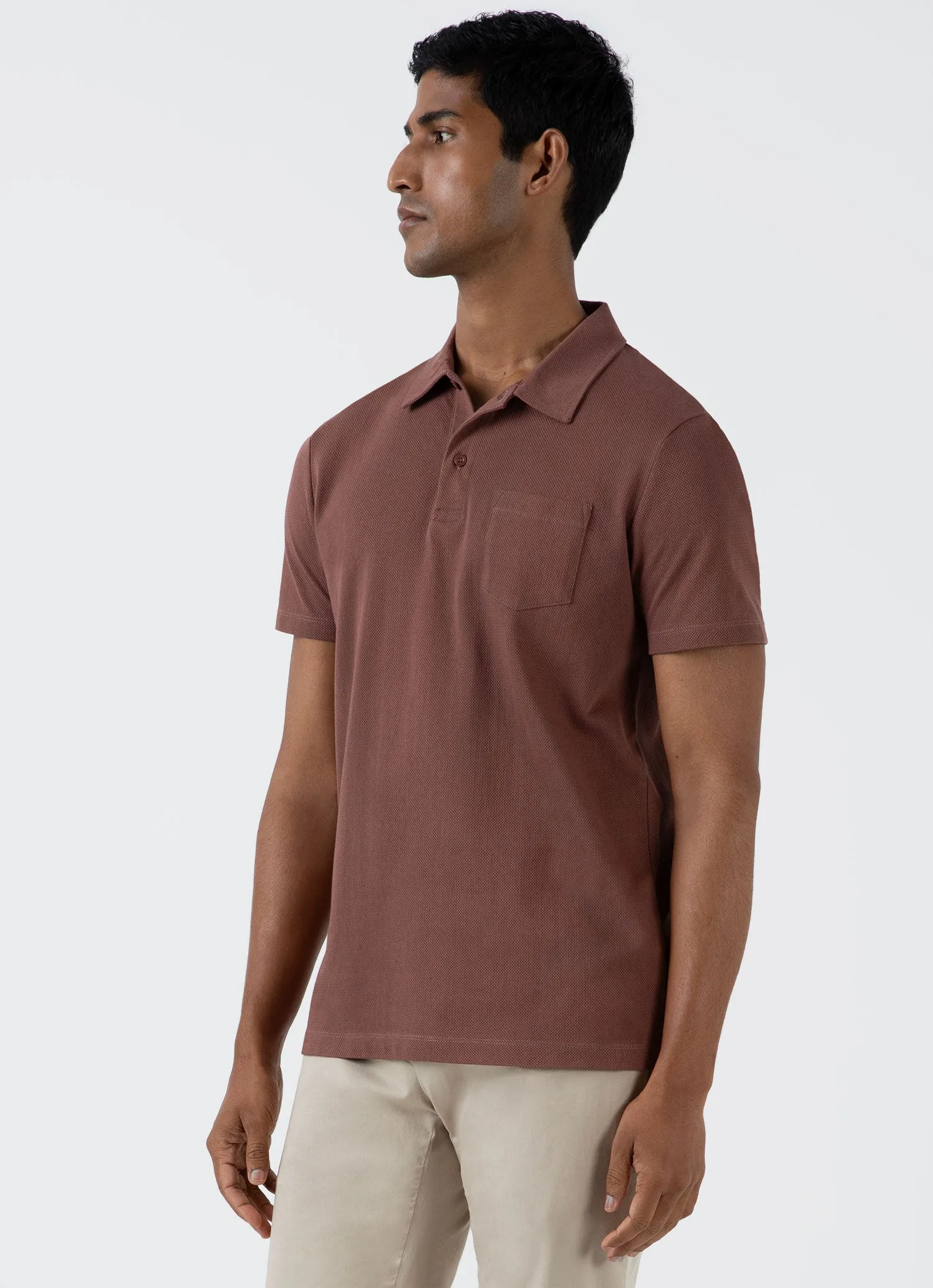 Men's Riviera Polo Shirt in Brown