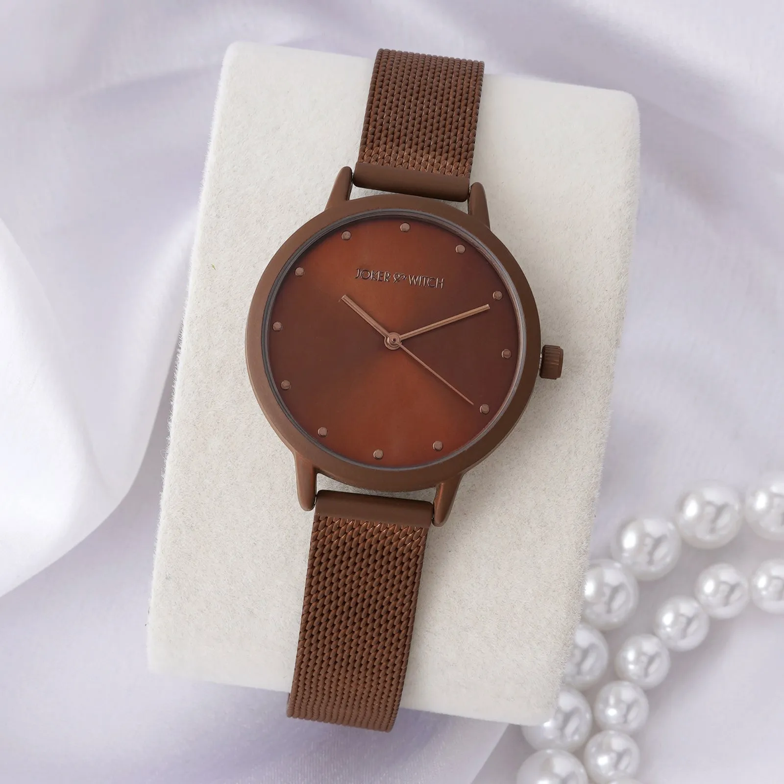 Mercer All Copper Mesh Strap Watch