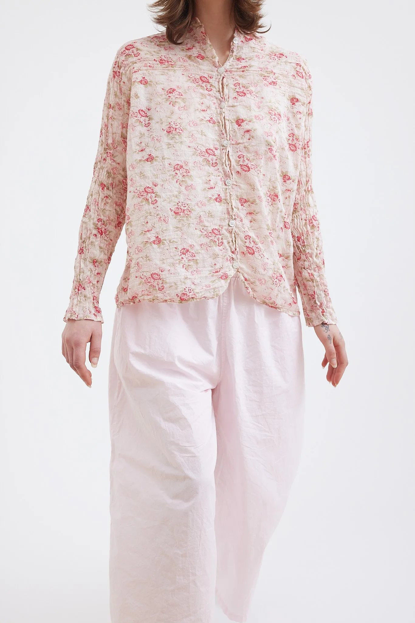 Metta - Ida Shirt - Cotton Voile La Petite Rose