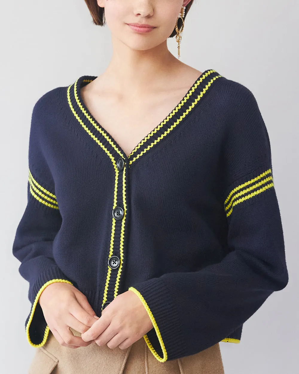 Midnight Blue Campus Cardigan