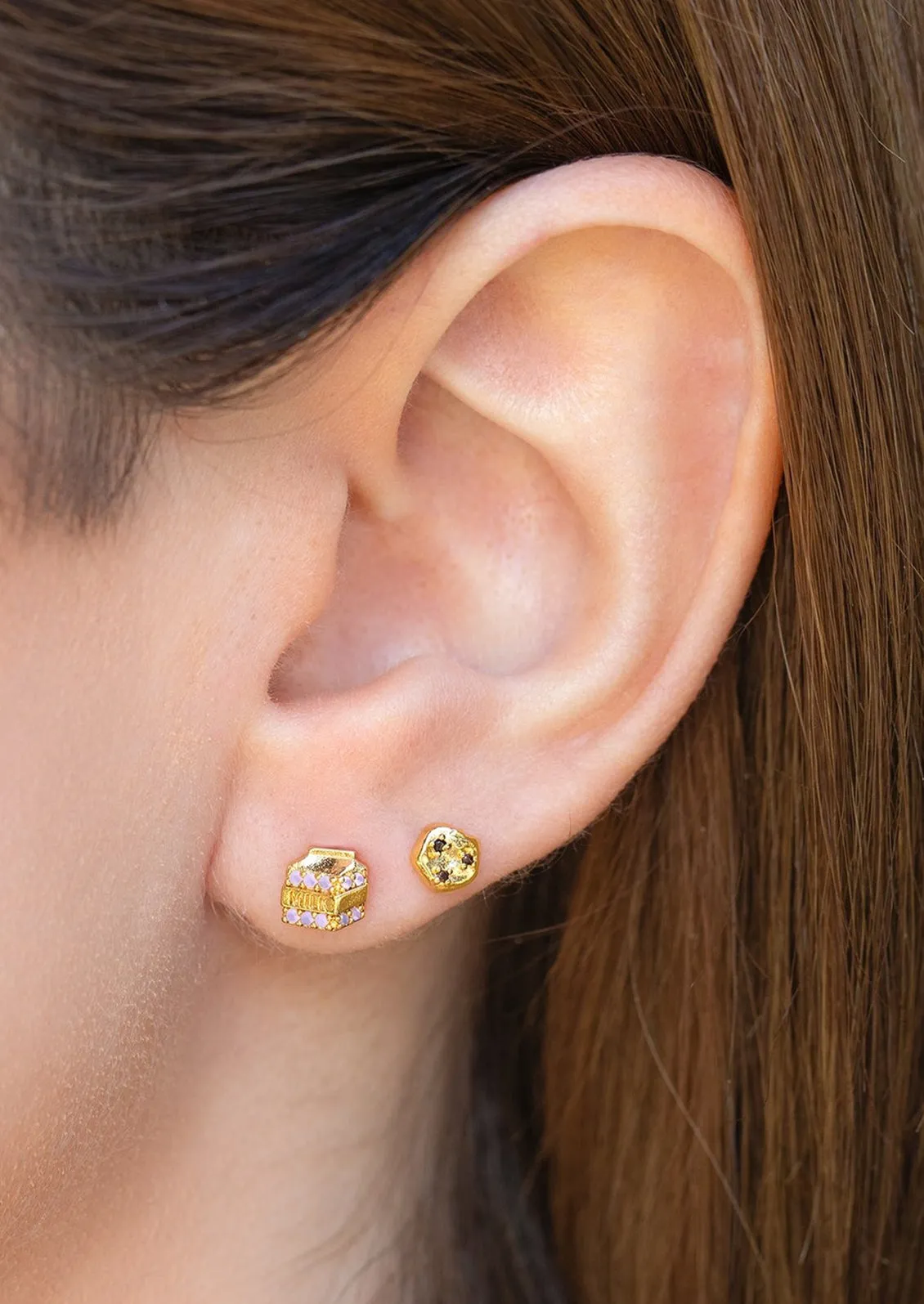 Milk & Cookies Stud Earrings