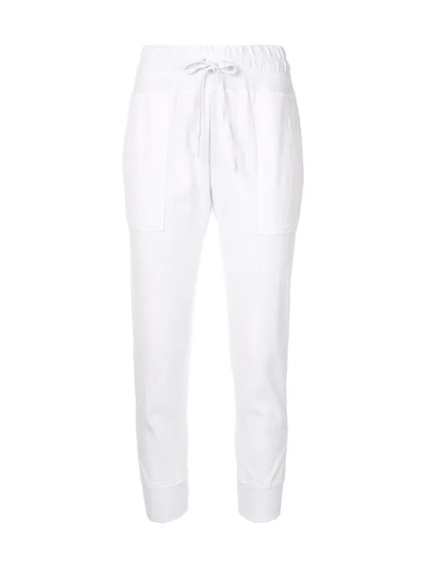 Mixed Media Pant in White