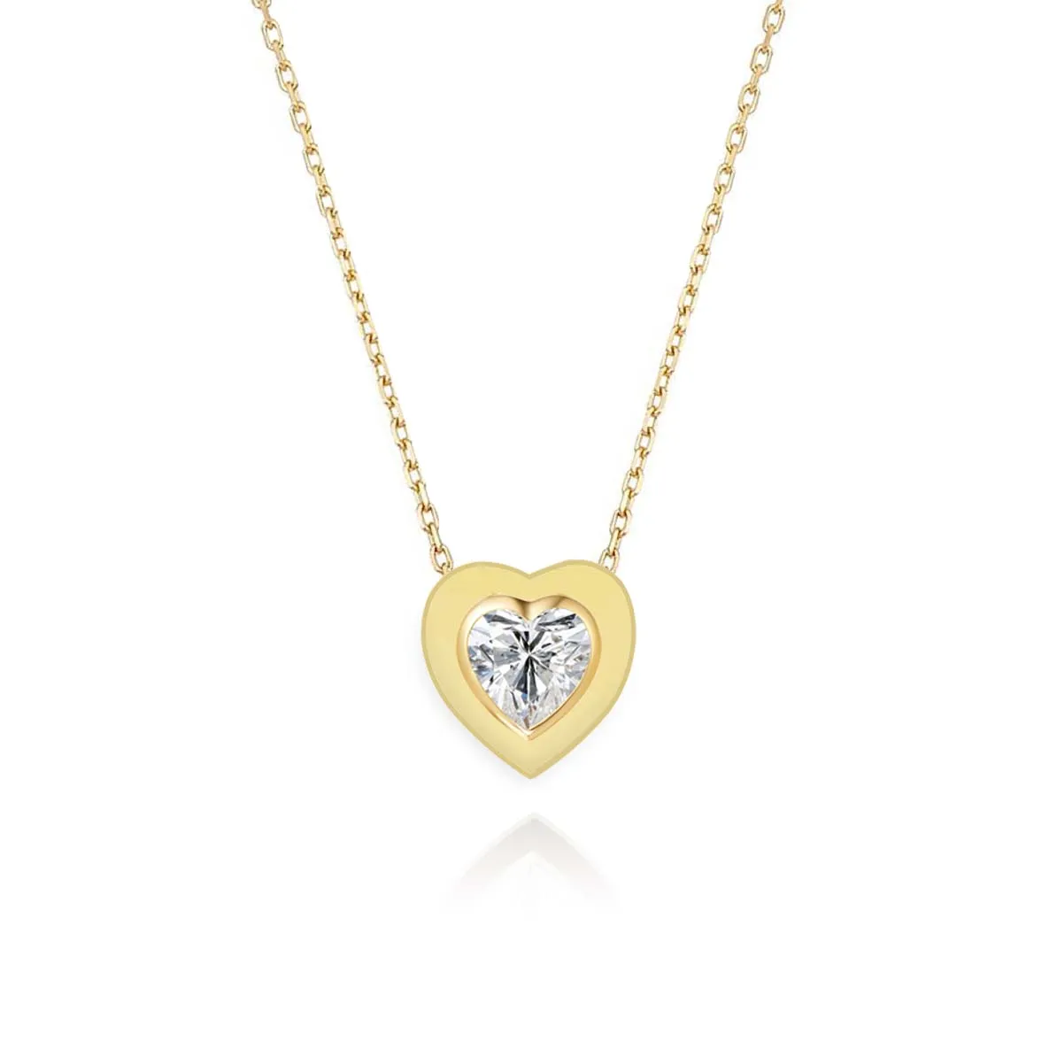 Mixed Shapes Solid Plate Diamond Pendant Necklace