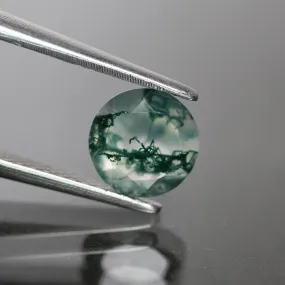 Moss agate | round cut, 6.5 mm - choose yours