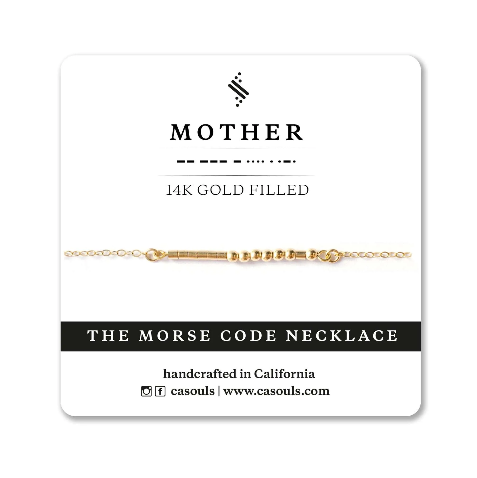 MOTHER MORSE CODE NECKLACE