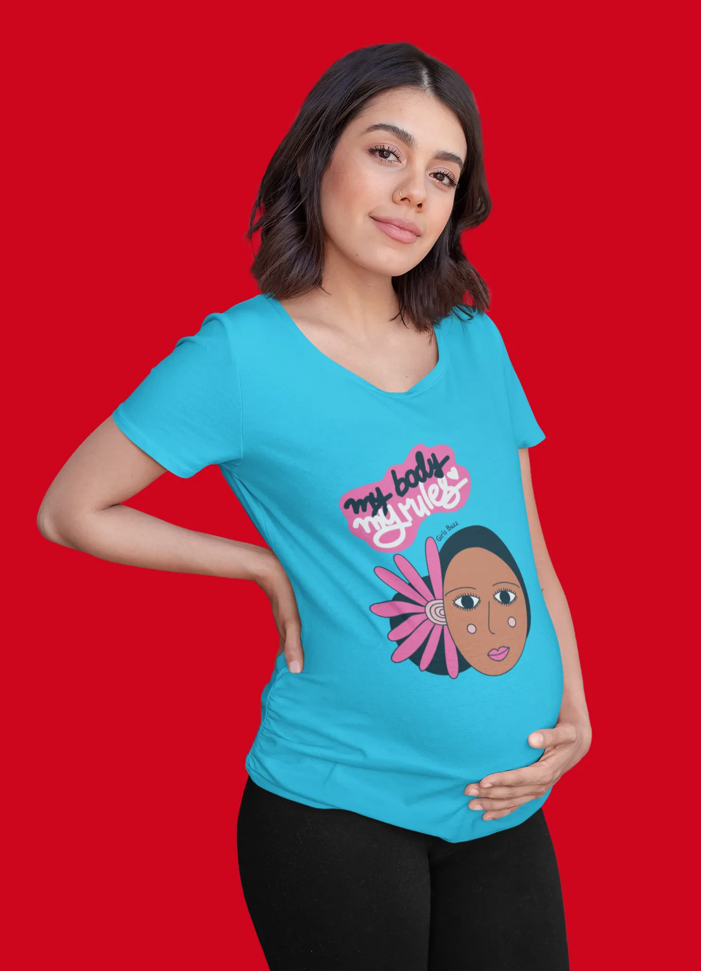 My Body My Rules Maternity T-shirt