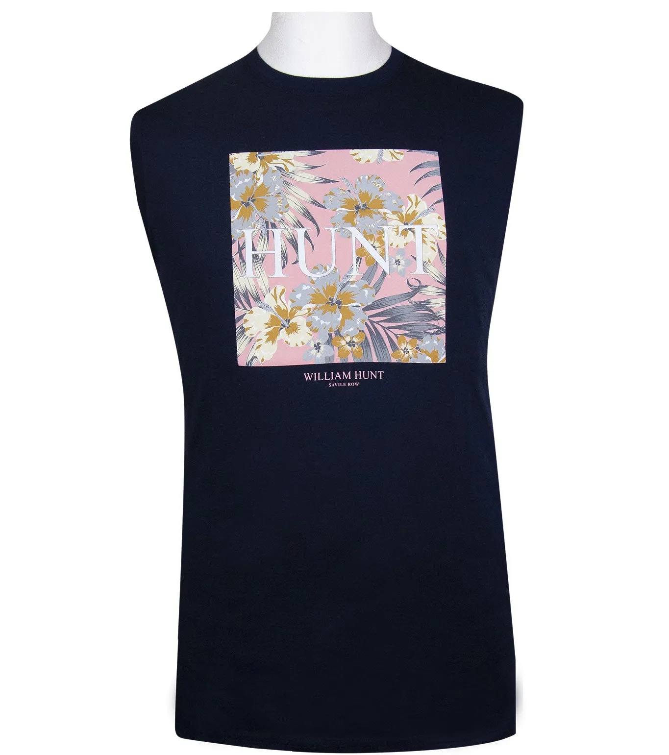 Navy Hunt Floral Print T-shirt