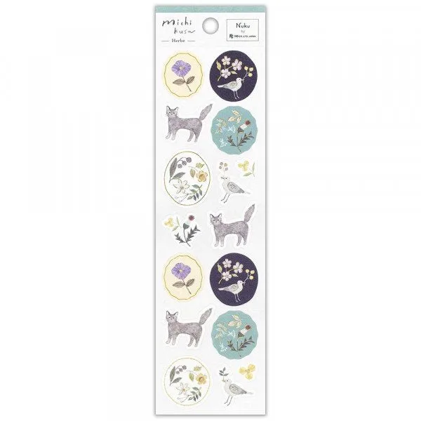 NB Washi Paper Michi Kusa Stickers