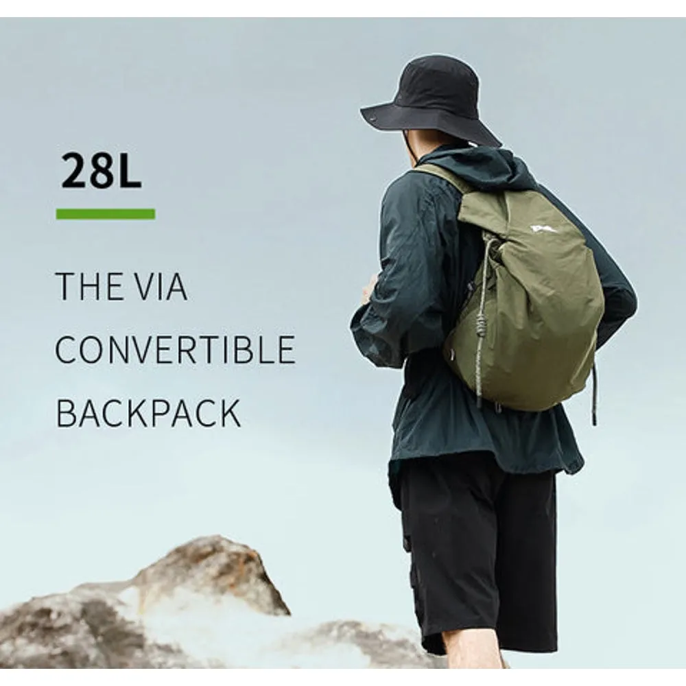 NIID NIID VIA CONVERTIBLE BACKPACK 9-28L-OLIVE