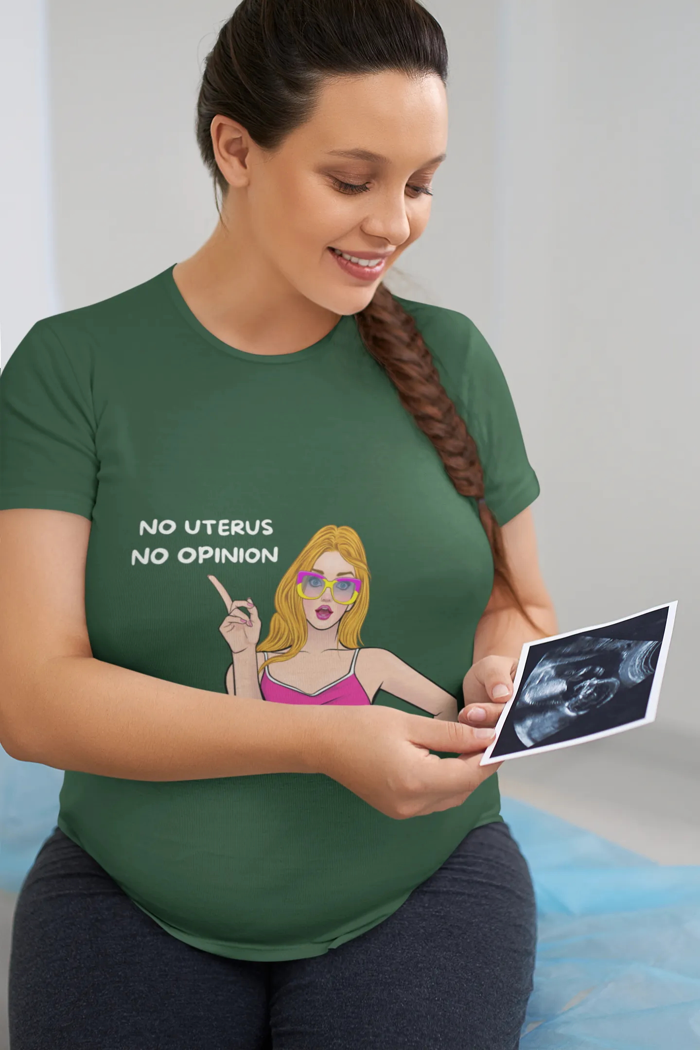 No Uterus No Opinion Maternity T-shirt