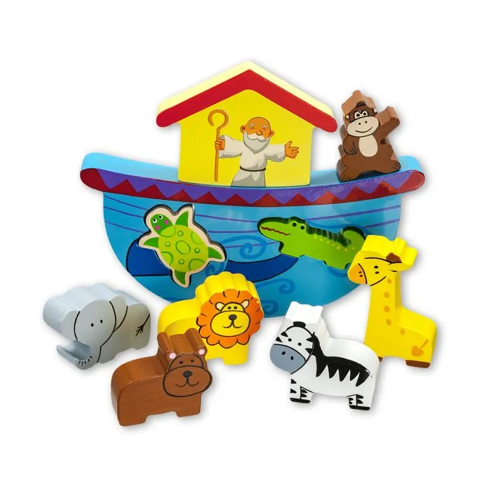 Noah's Ark Solid Wood Block Play Set